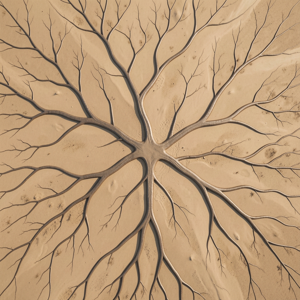 Detailed anatomical diagram drawn in classical engraving style on aged paper, showing the human circulatory system with fine line work and warm sepia tones, without labels or modern medical imagery